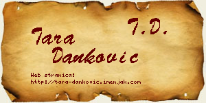 Tara Danković vizit kartica